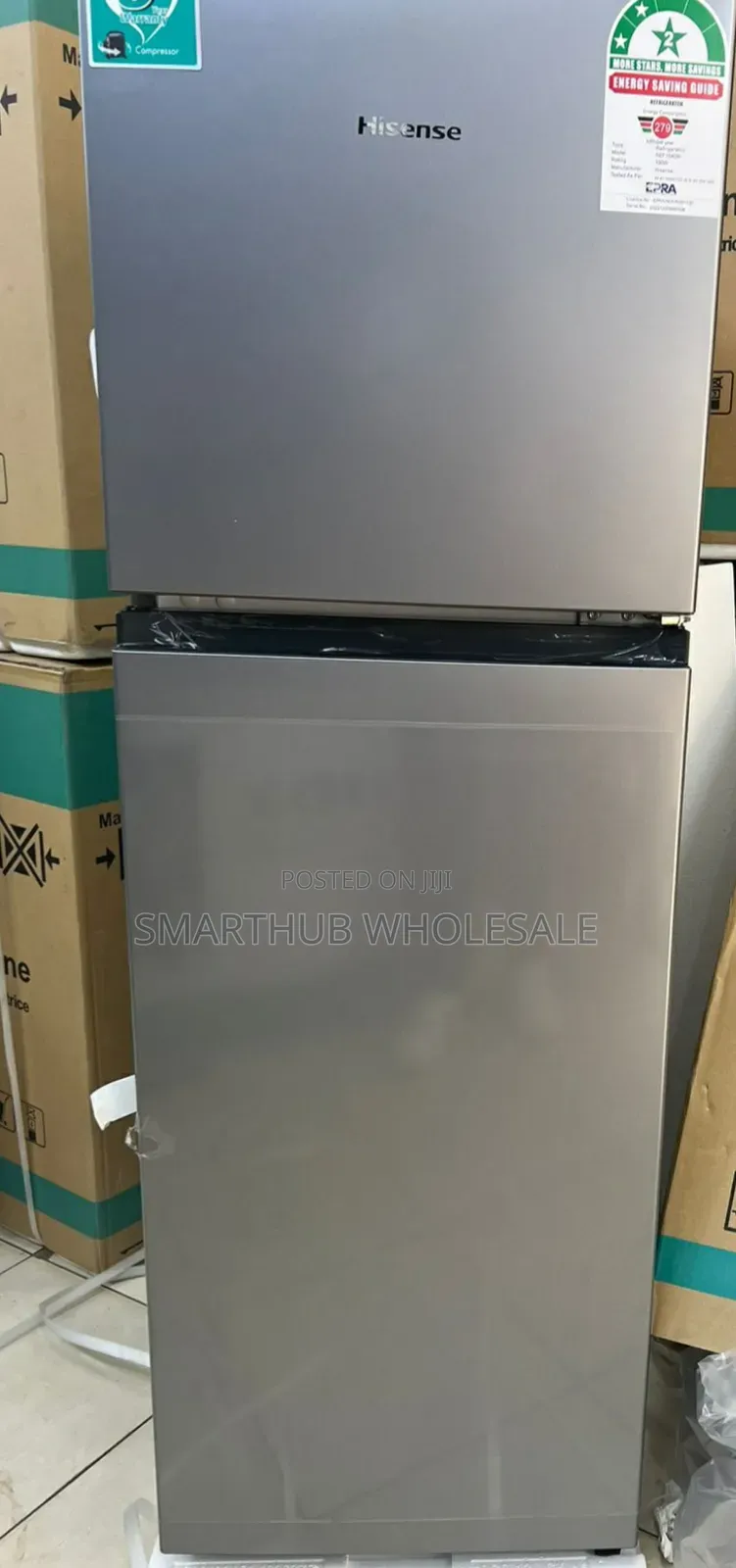 Hisense Double Door Refrigerator 154l