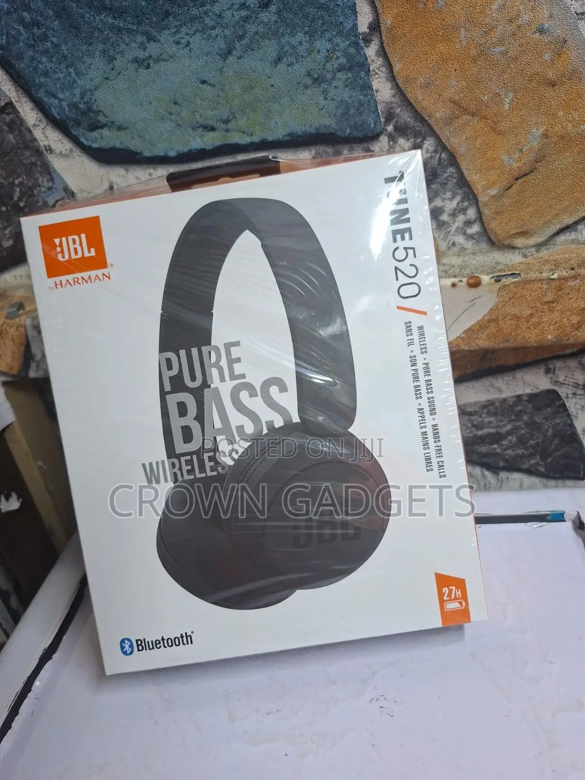 JBL 520 Bluetooth Headphones 27 Hours Playback
