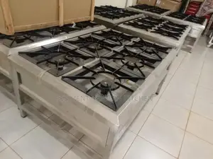 Stainless Steel 6 Burner Gas Cooker