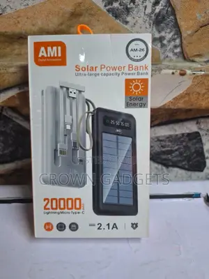 Ami Am-26 Eco-Friendly Solar Power Bank for Smartphones