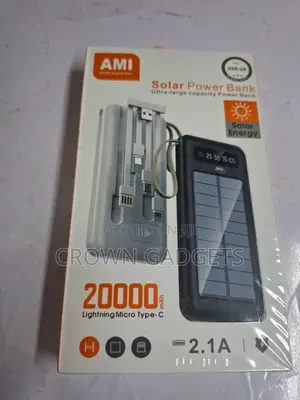 Ami Am-26 Portable Solar Charger With Led Battery Indicator