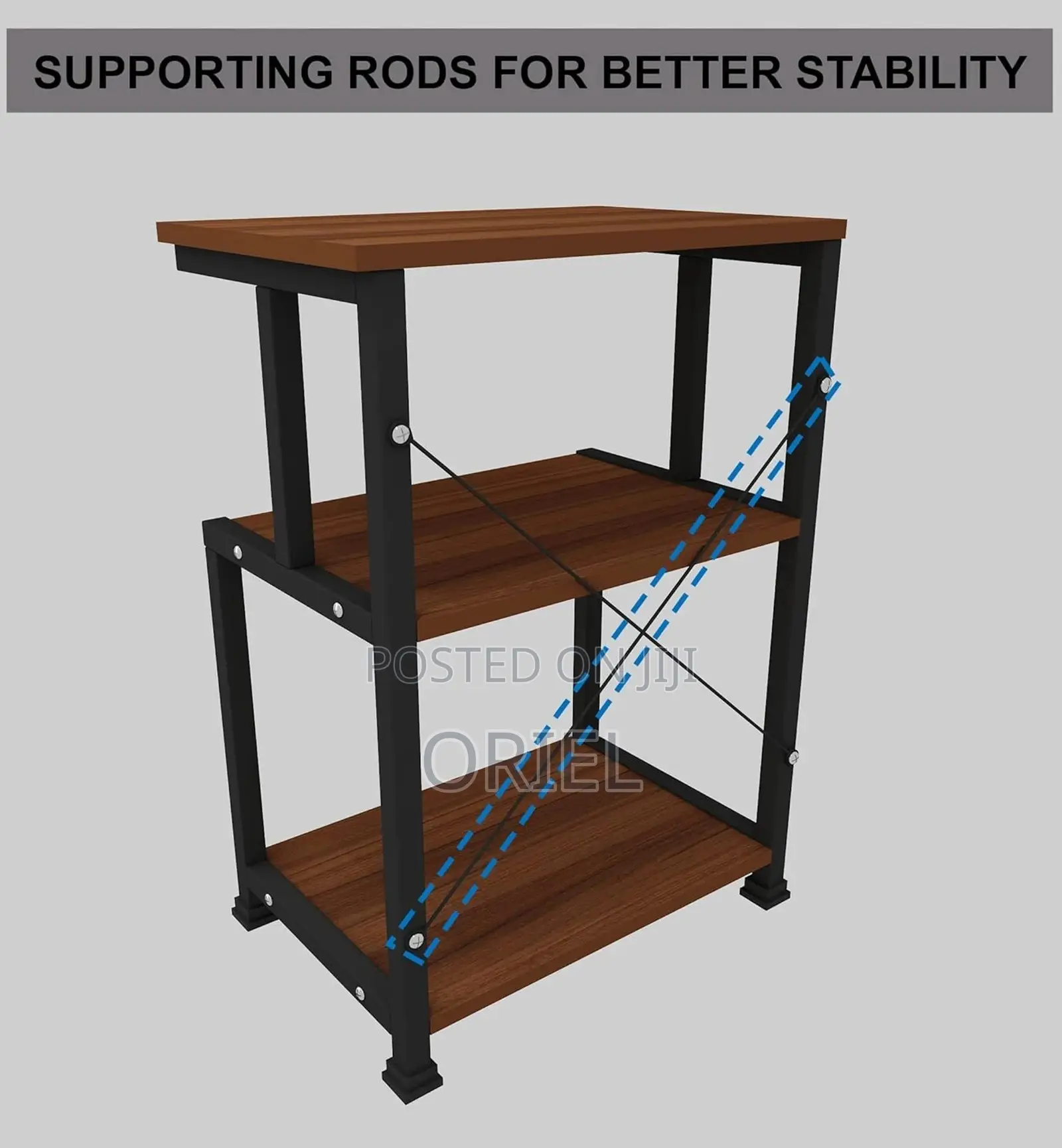 Office Book Cases; 3-Tier Multi-Purpose Storage Bookcase