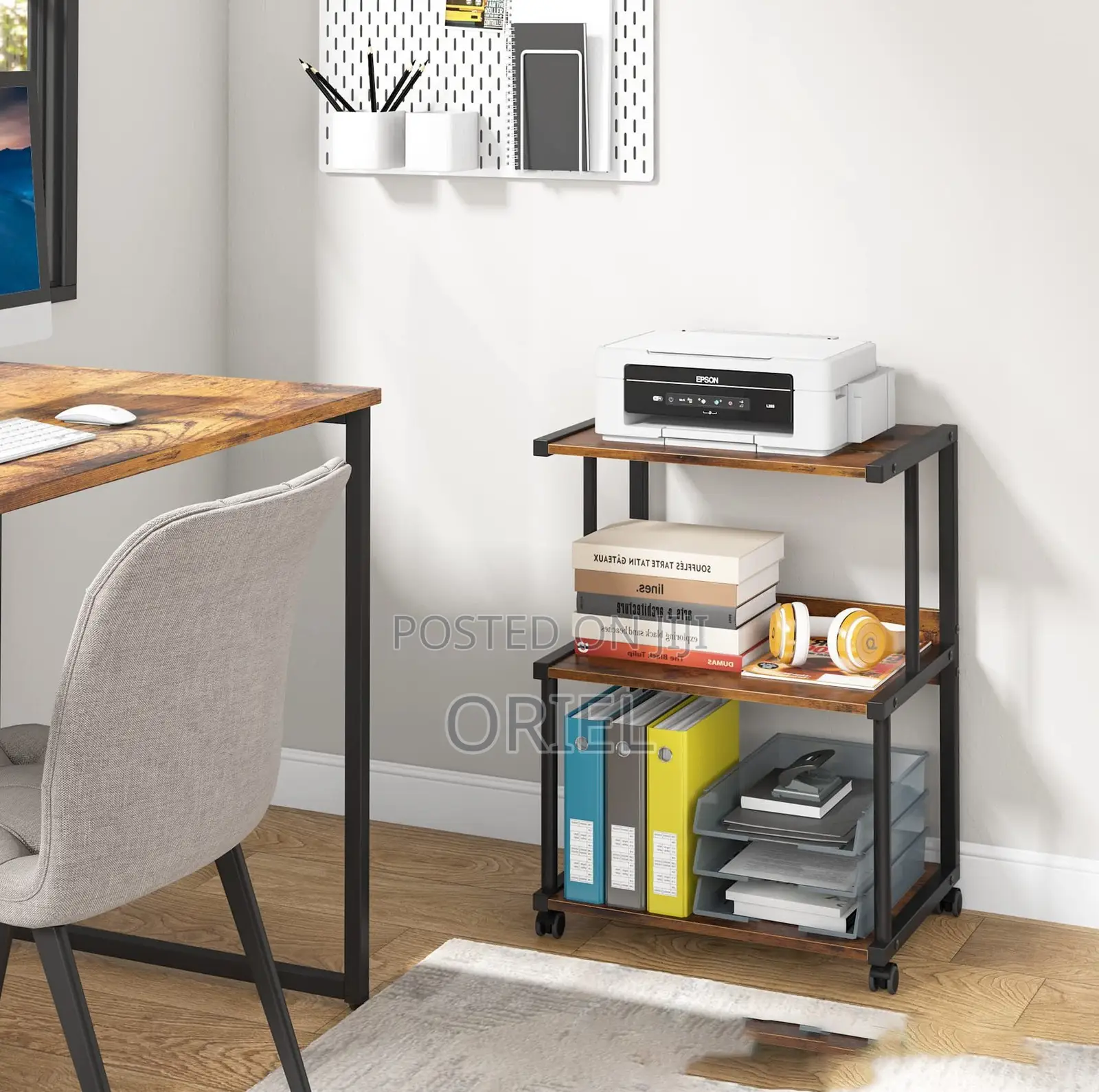 Office Book Cases; 3-Tier Multi-Purpose Storage Bookcase
