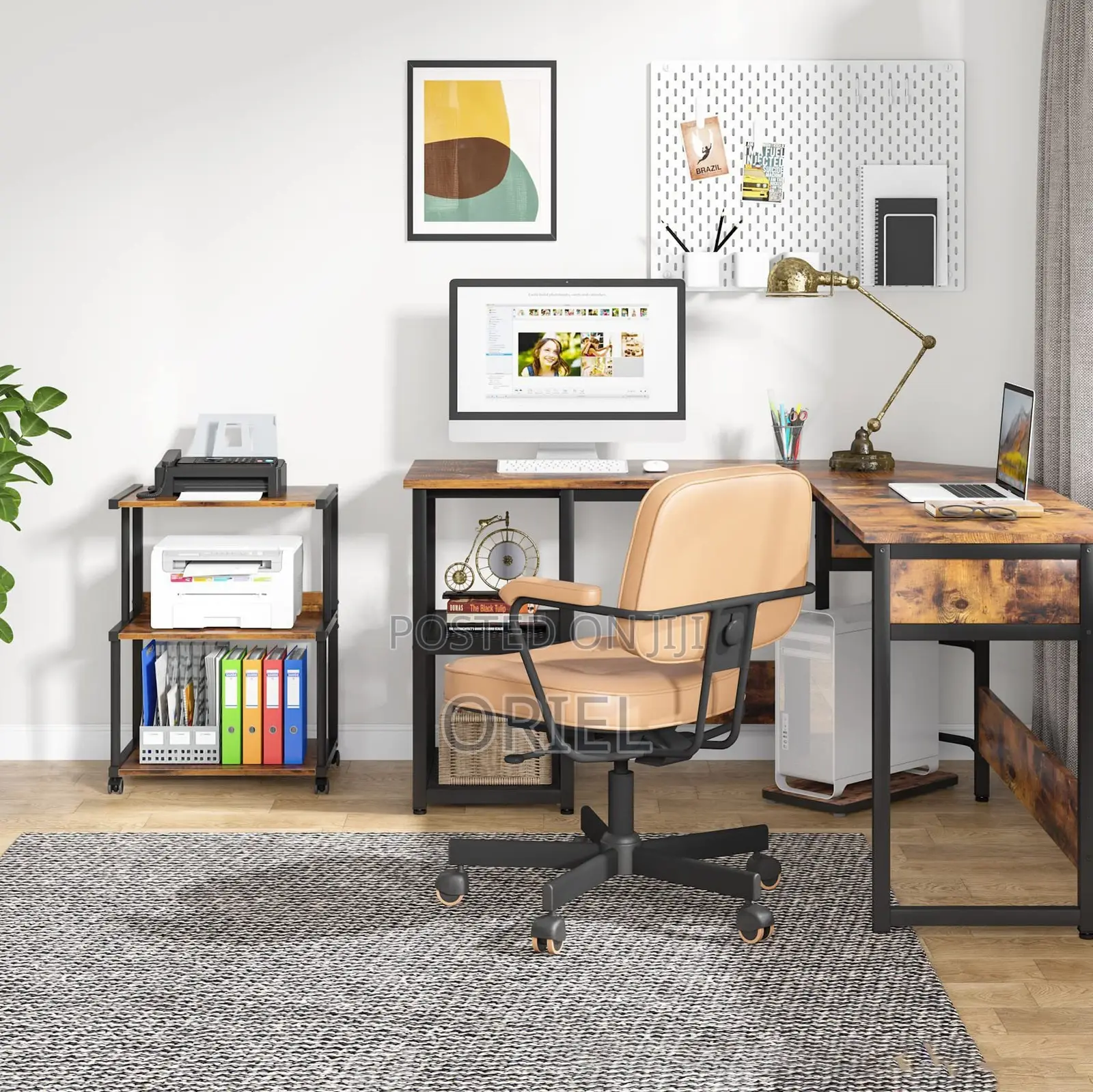 Office Book Cases; 3-Tier Multi-Purpose Storage Bookcase