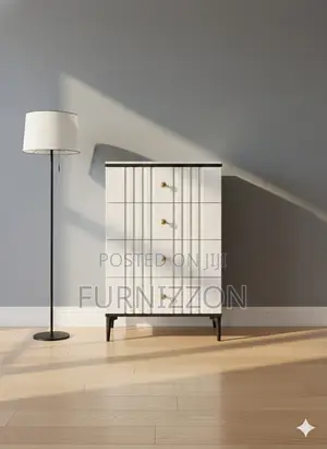 Wooden 4 Drawer Chest for Bedroom Storage