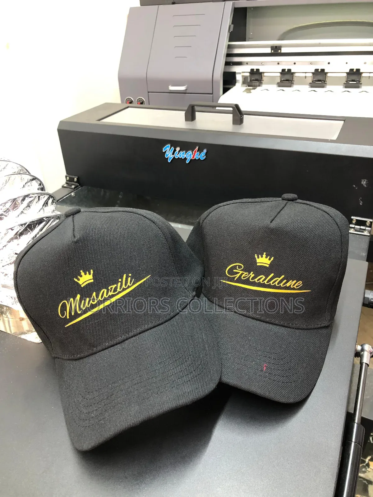 Black Branded Caps