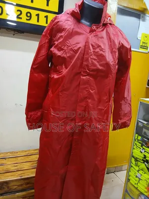 Zippered Chest Rain Long Coats