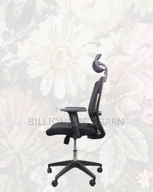 Black Ergonomic Office Chair for Work • Breathable Mesh Airflow