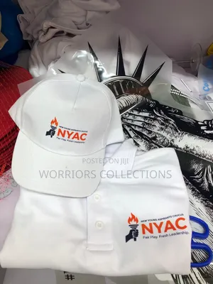 White Branded Caps Available