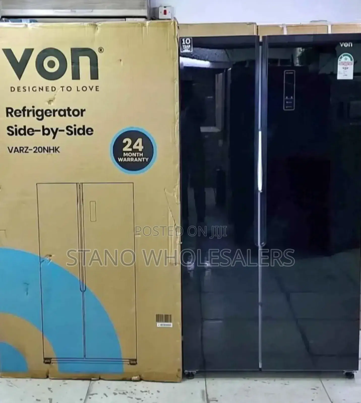 No Frost Von Side by Side Refrigerator 442 Litres