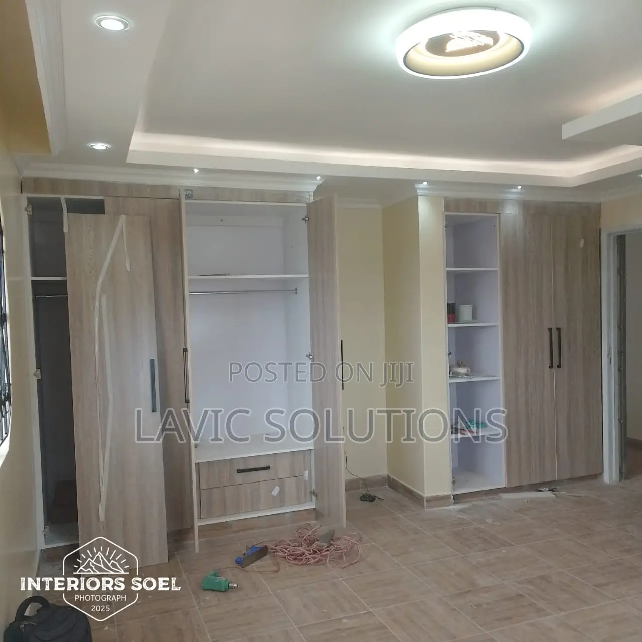 Gypsum , Cabinets and Paint Work Installation