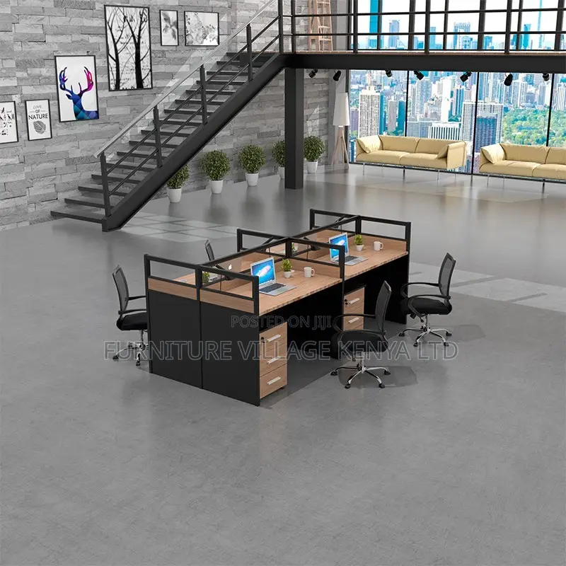 Workstation; Four-way Modular Workstation