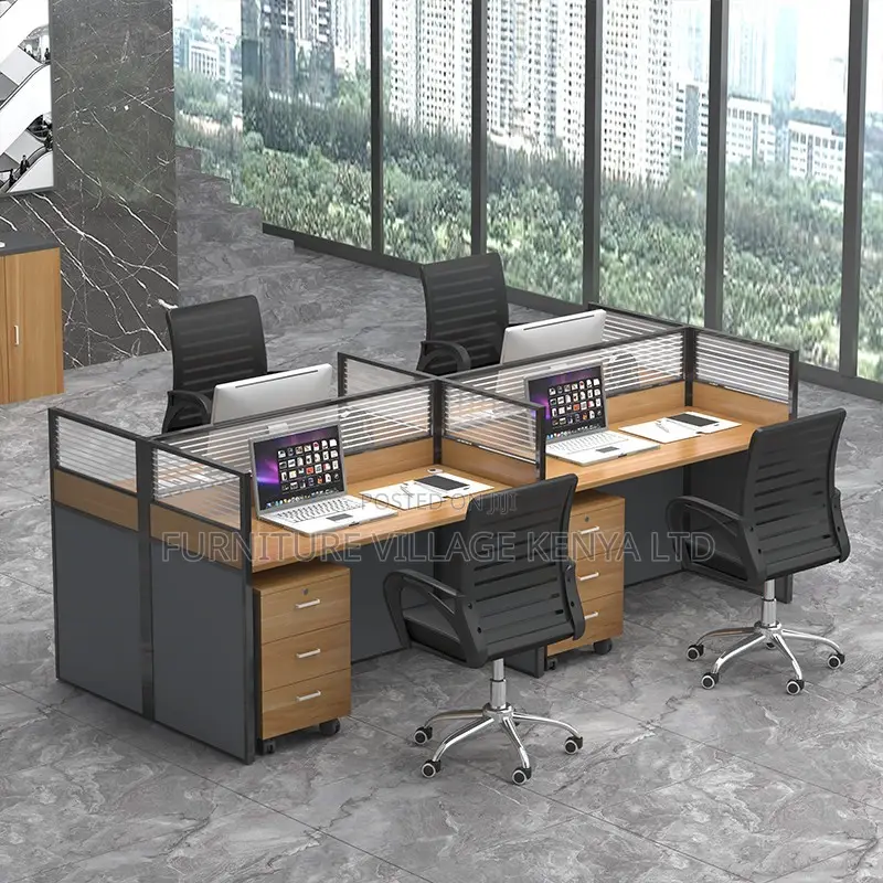 Workstation; Four-way Modular Workstation