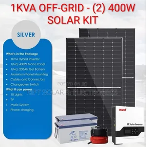 1kva Silver Off Grid Solar Package.