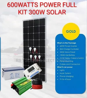600w Power System - 300w Solar Panel - 150ah Battery - 30a Controller