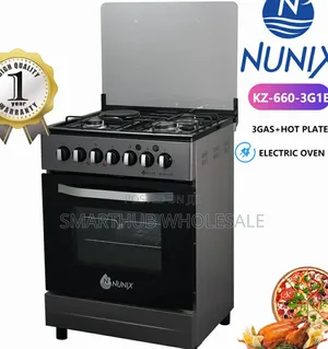 Nunix 60*60 Standing Cooker With Electric Oven