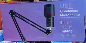 Usb Condenser Microphone With RGB Lighting