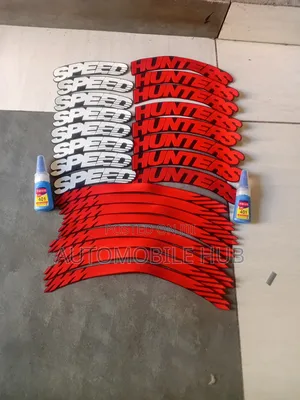 Speedhunters Tyre Stickers – High Quality White Letter Tire Decals