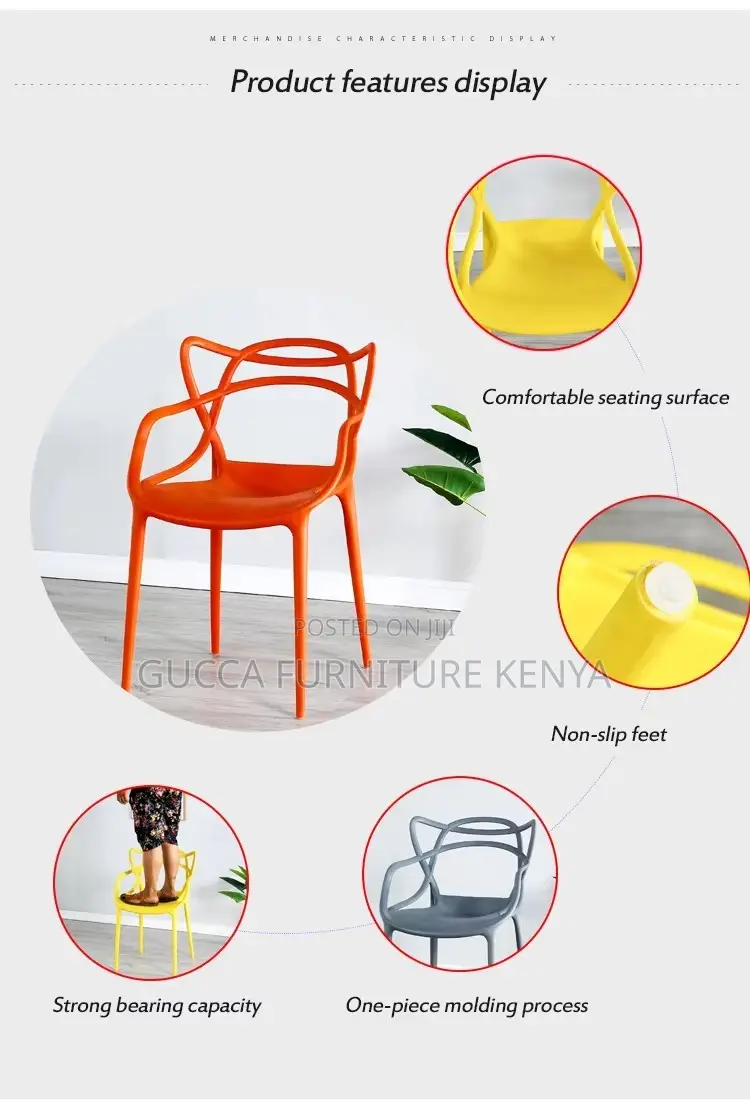 Stackable Plastic Outdoor Dining Chair