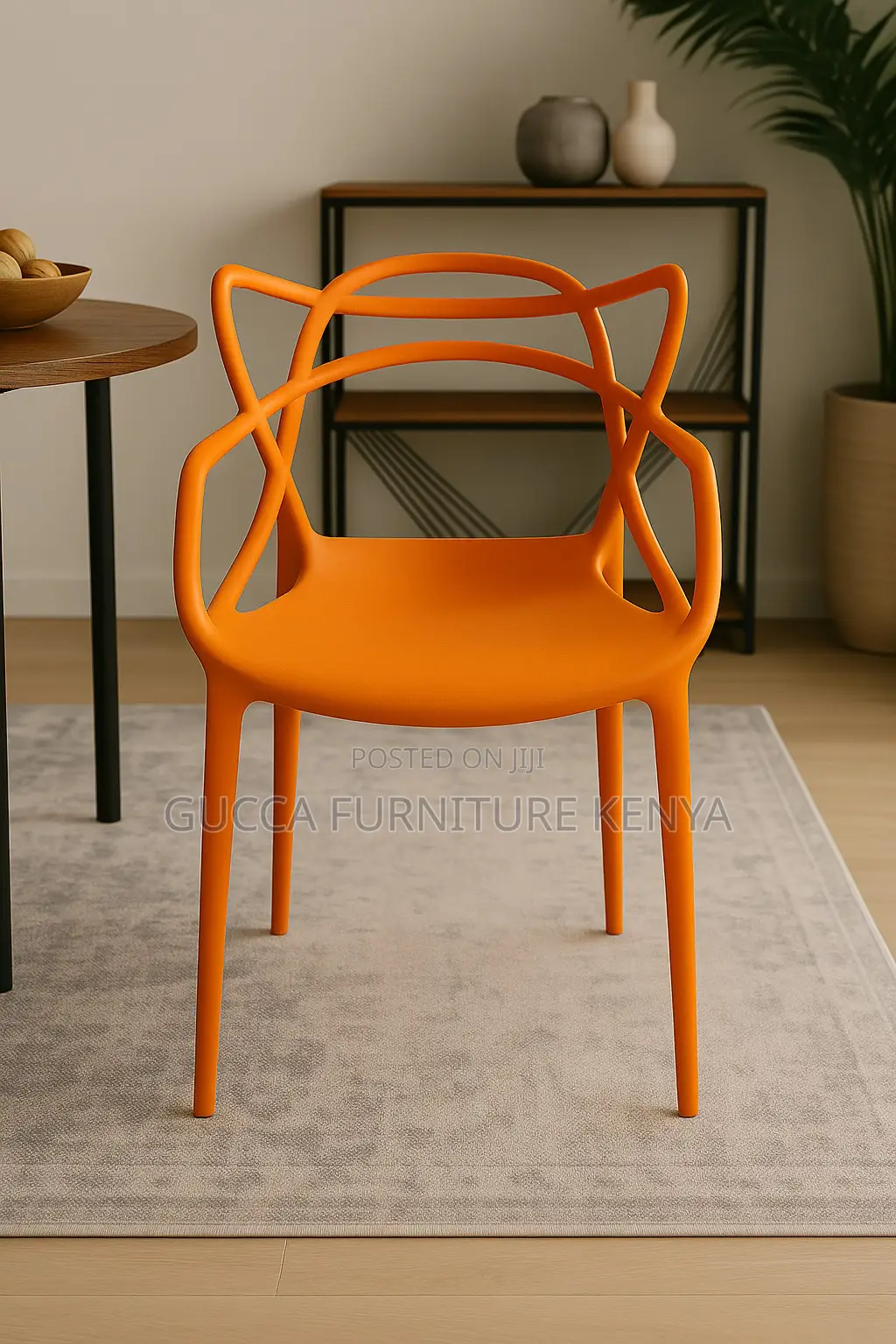 Stackable Plastic Outdoor Dining Chair