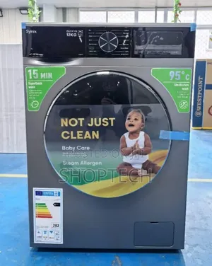 Syinix Washing Machine Frot Load Wash Spin 10kg