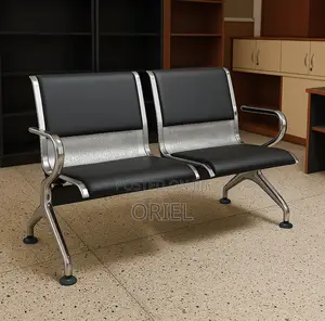 Office Reception Waiting Bench : Two Seater Waiting Bench