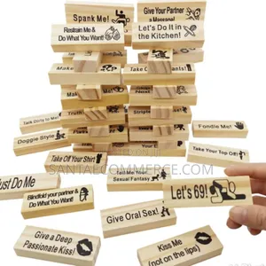 Couples Game Jenga Building Block Naughty Block Tower Adult Game