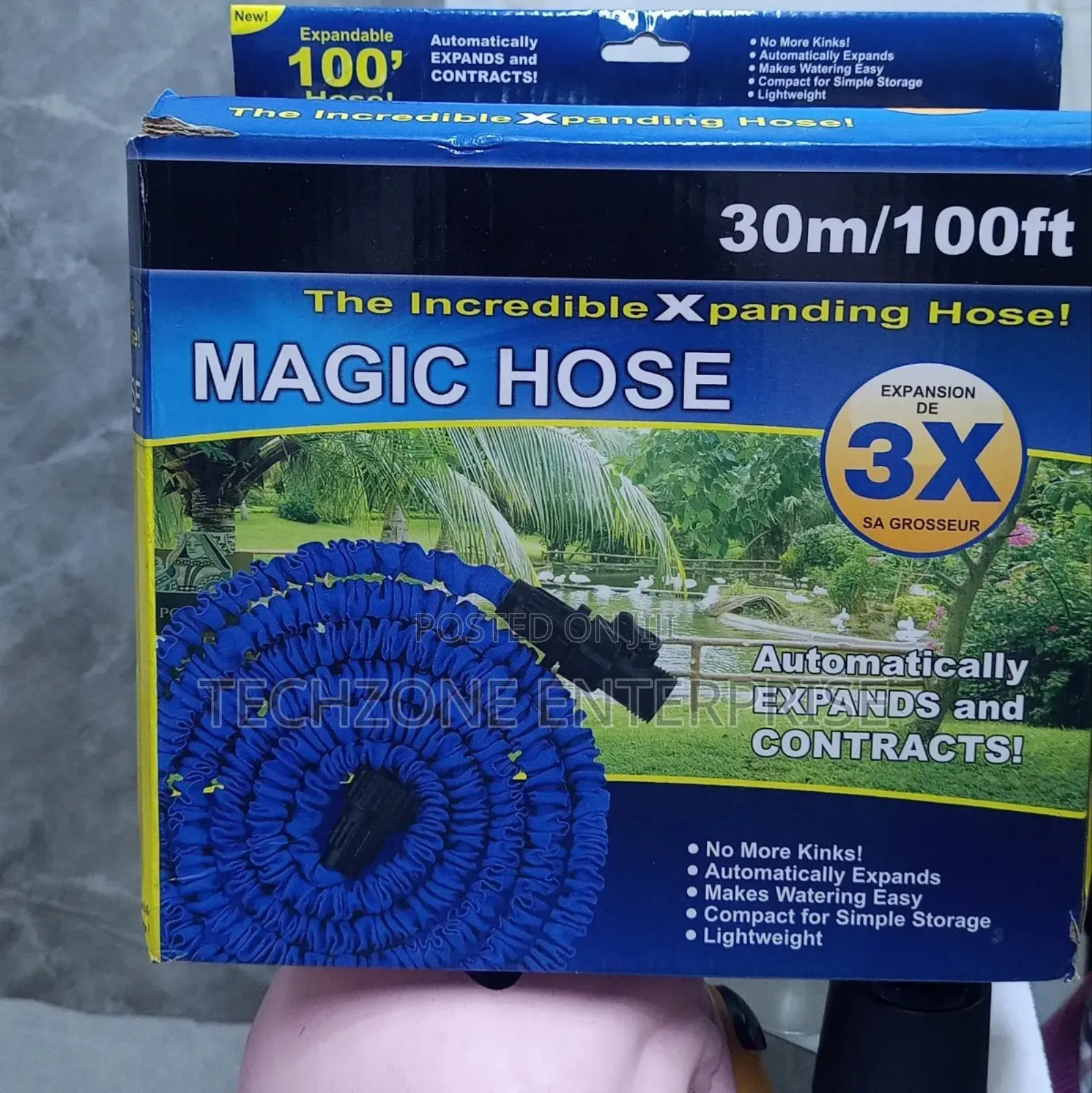 Magic Expandable Hose Pipe 100 Feet/30 M With Spray Nozzle 