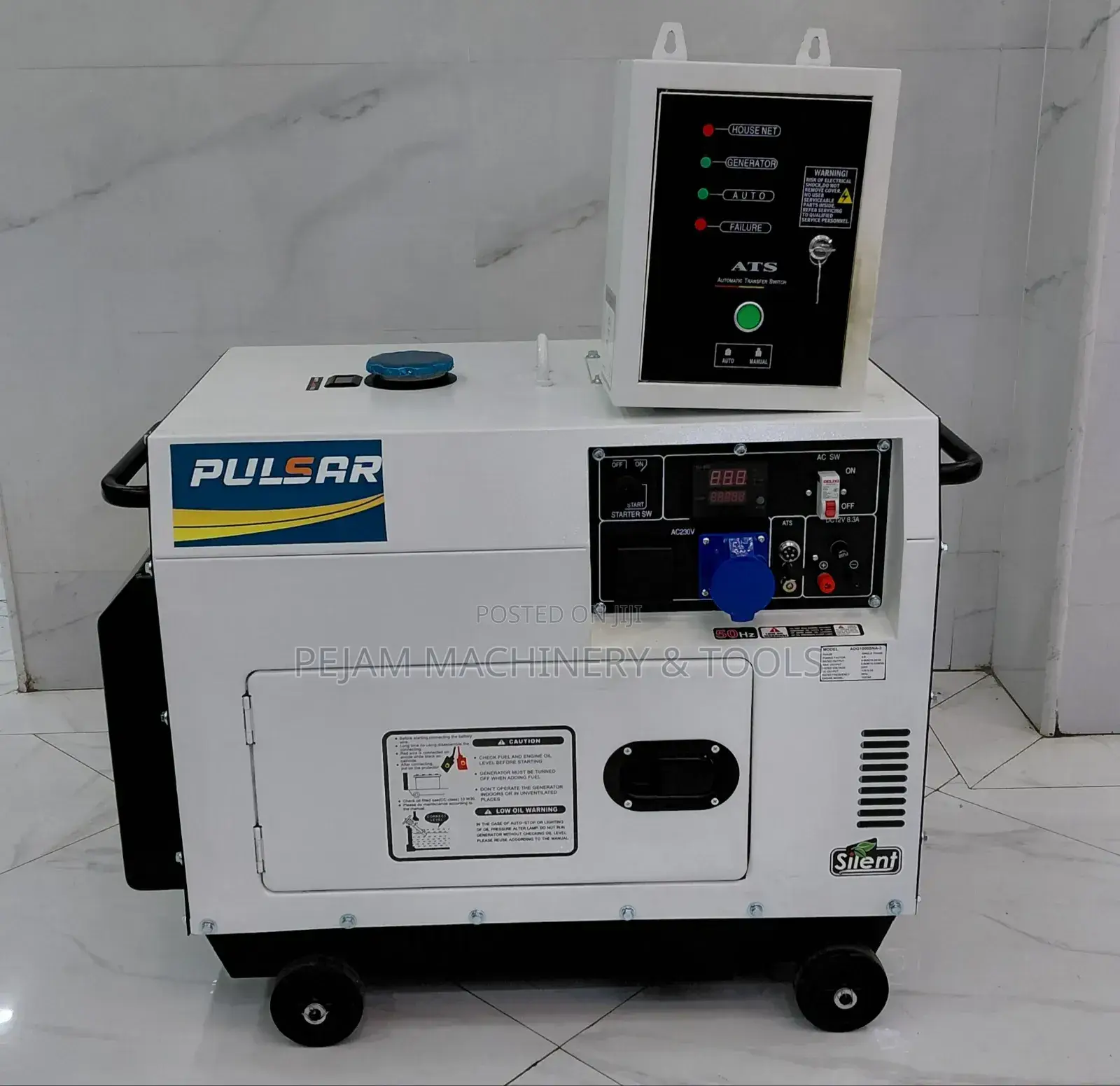 Pulsar Silent Diesel Generator With Automatic Transfer Switch (Ats)