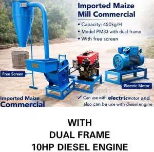 Commercial Imported Maize Mill With Dual Frame + 10hp Diesel Engine