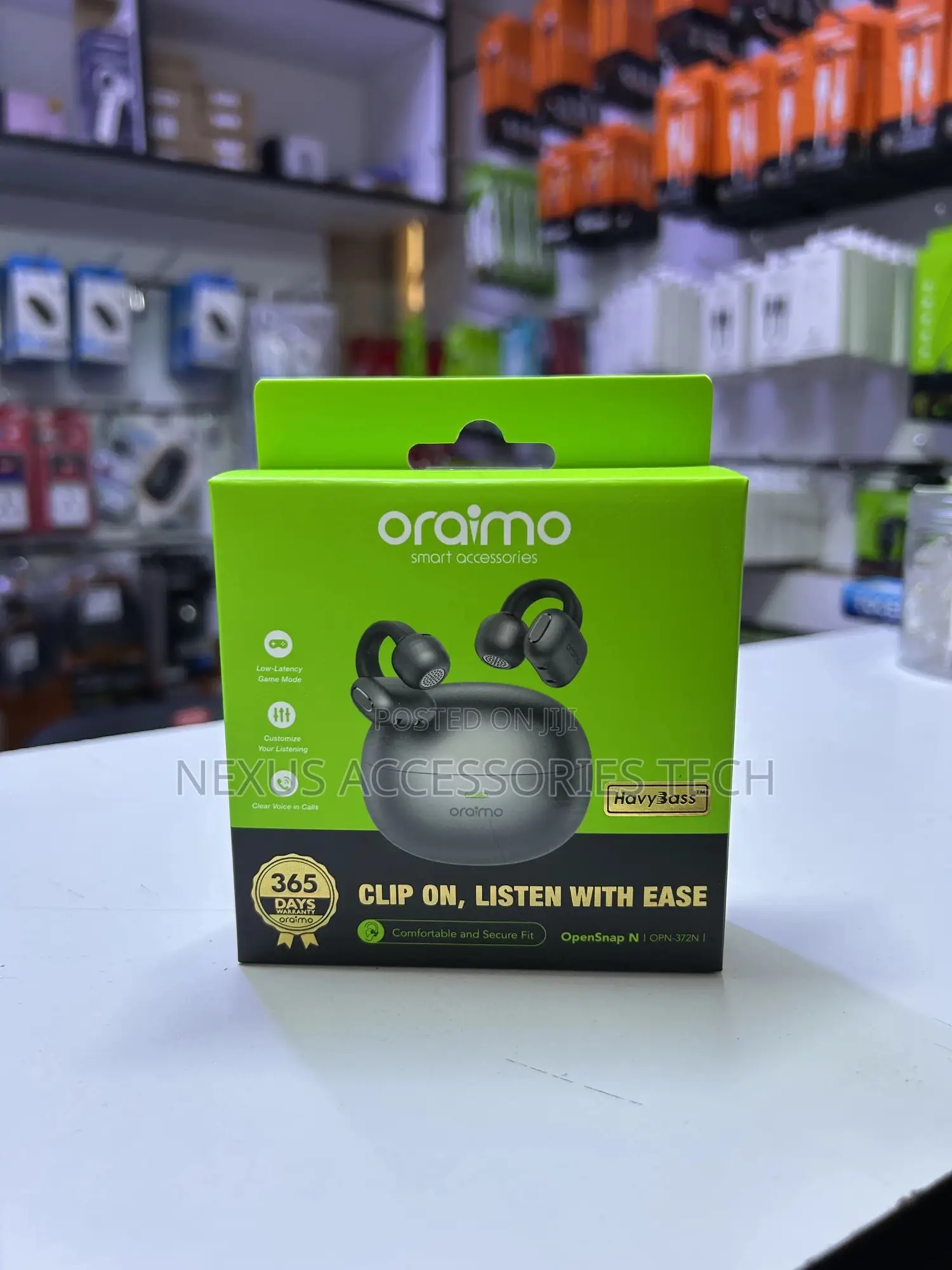 Oraimo Opensnap Opn-372n Clip-on Wireless Earbuds – Open Ear Bluetooth