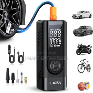 Pump for Cars, Motorcycles, Bicycles, Balls and More(Black)