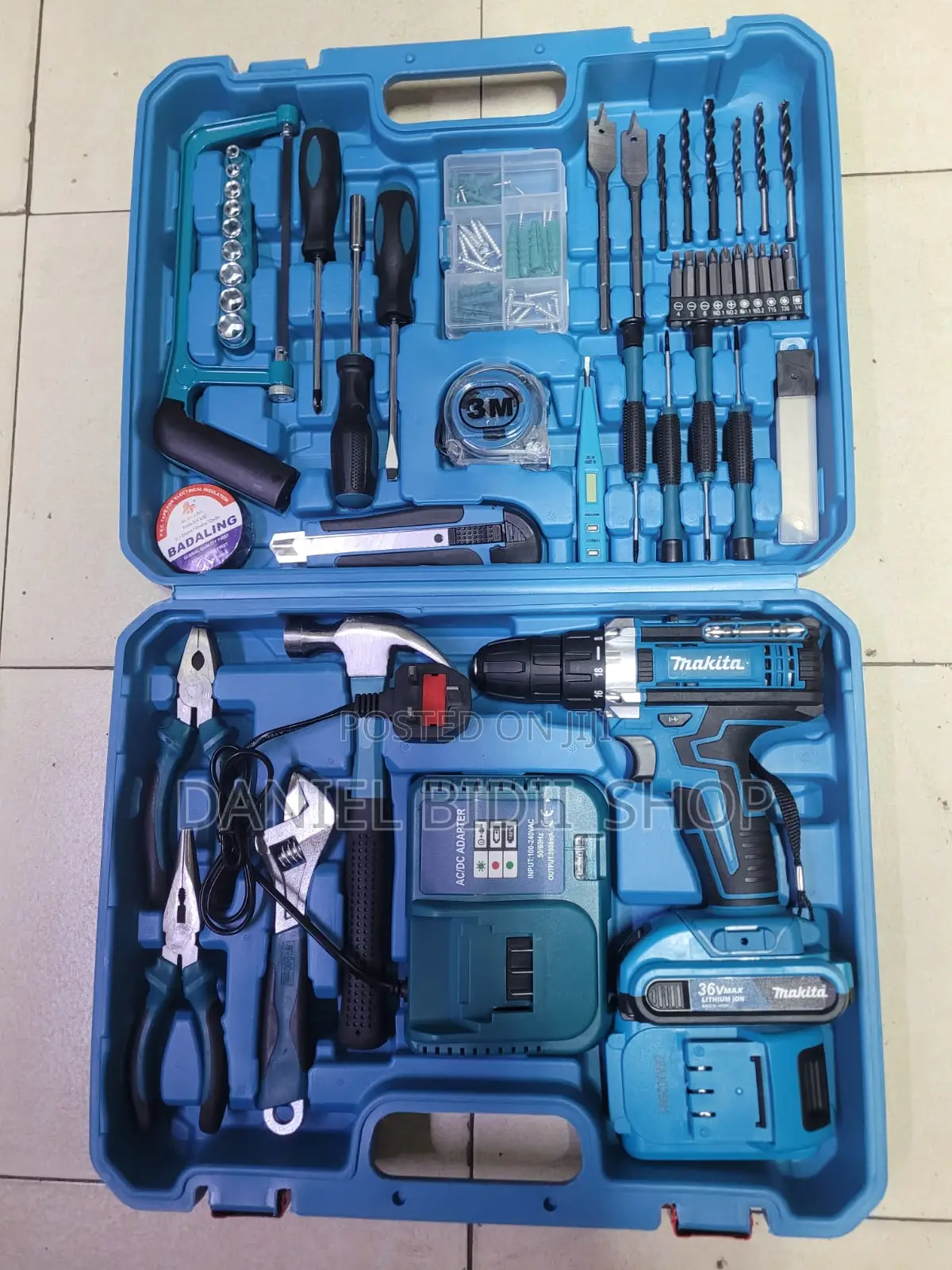 118pcs 36v Makita Drill Set