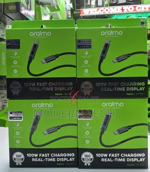 Oraimo Digiline Ocd-175cc *100w 1.2m Type C to Type C* With Display