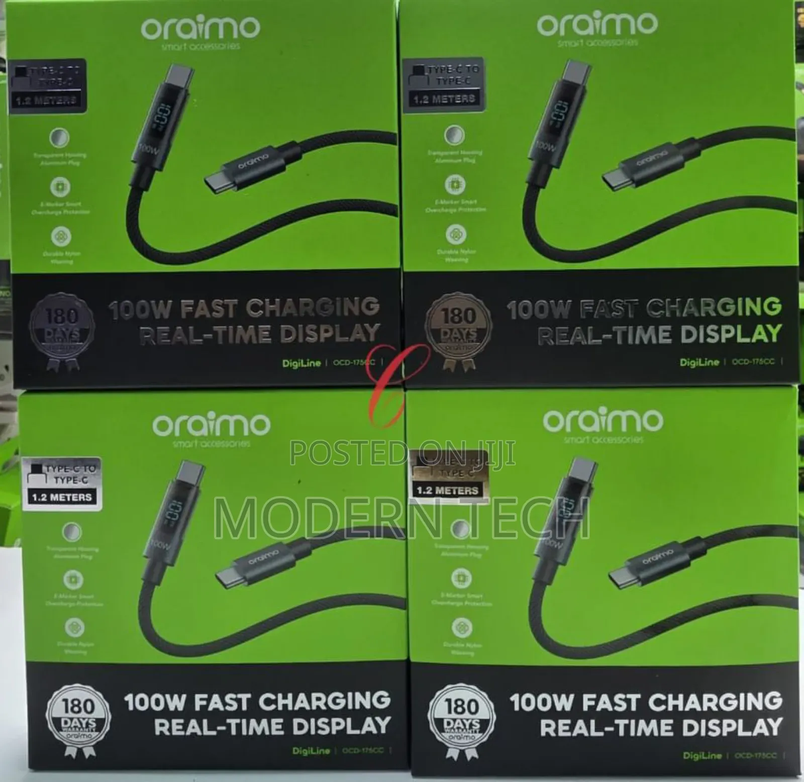 Oraimo Digiline 100w Type-C to Type-C Data Cable