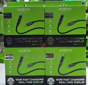 Oraimo Digiline 100w Type-C to Type-C Data Cable With Display