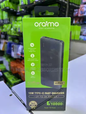 Oraimo Toast 15 Flash Opb-1100d 10000mah Powerbank – 15w Type-C Fast