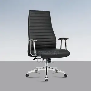 Office Chair : Executive High-Back Swivel Modern Leather Chair