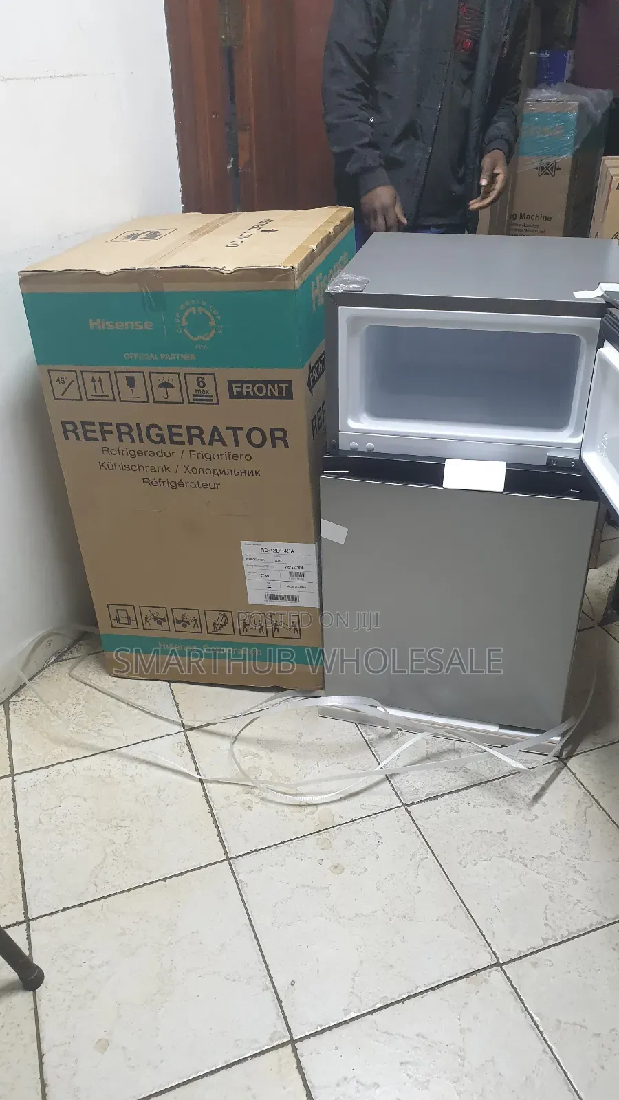Fridge-- Hisense 91l Double Door Refrigerator
