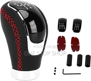 5/6 Manual Gear Shift Knobwith 3 Stick on Cap Cover