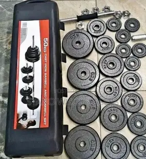 50 KGS Chrome Black Dumbbells G/20