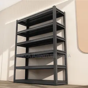 5-tier Metallic Office Shelving File Rack