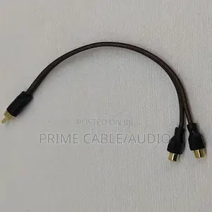 Rca Audio Y Splitter Cable 2 Female to 1 Male1foot