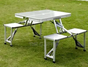Aluminum Foldable Picnic Table, Perfect for Any Outdoor Adventure.