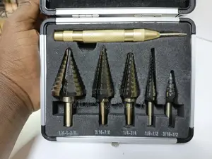 Step Bits Set.6-Piece High-Speed Steel Step Drill Bit Set,