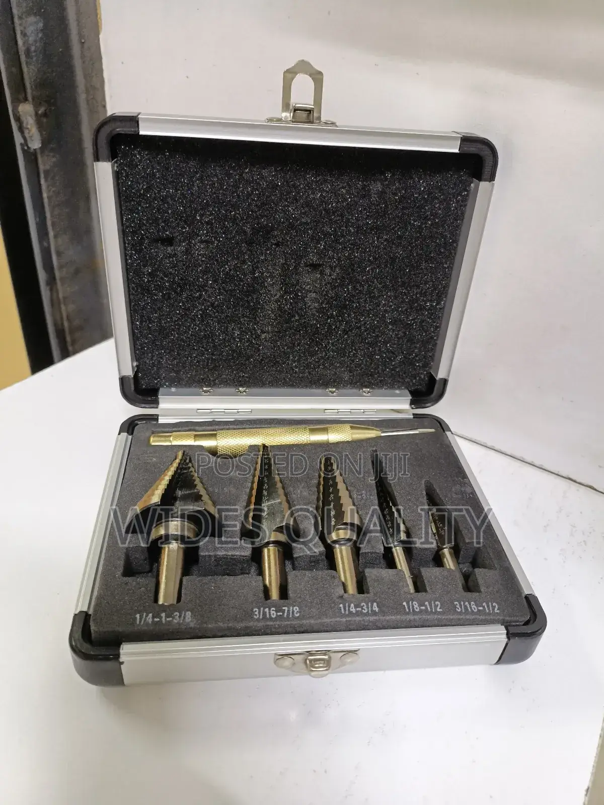 Step Bits Set.6-Piece High-Speed Steel Step Drill Bit Set,