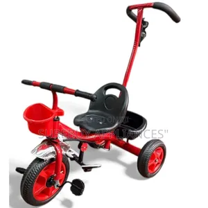 Kids Tricycle With Push Handle and Parent Control