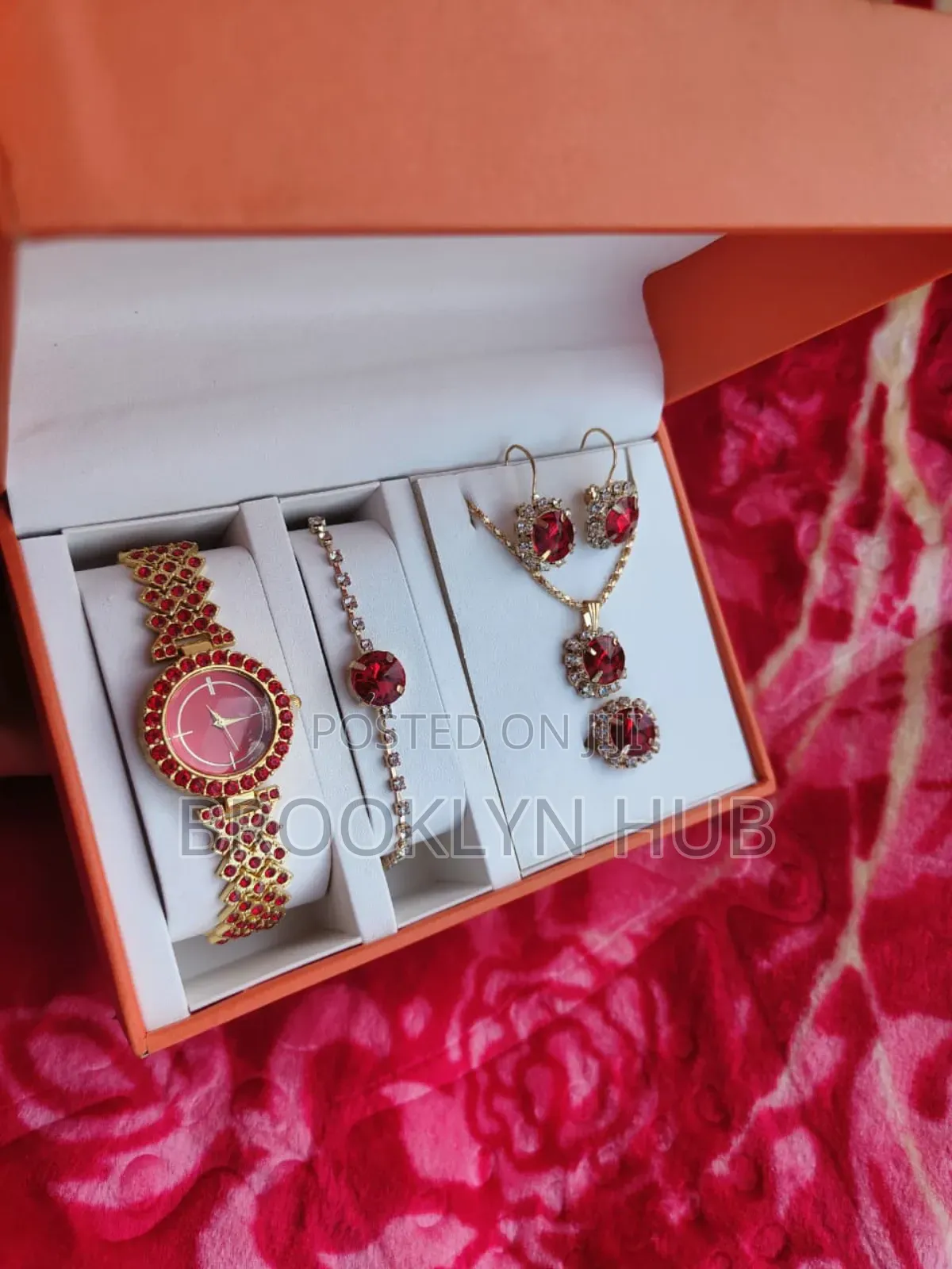 Elegant Red Gemstone Jewelry