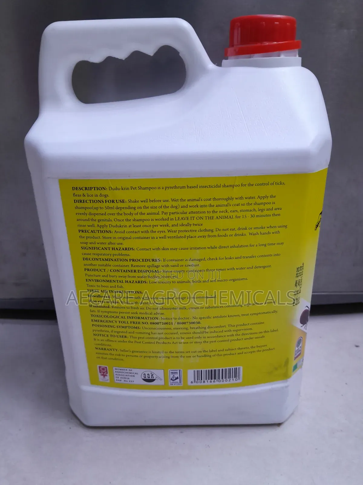 Dudukrin Insecticidal Pet Shampoo 5 Litre