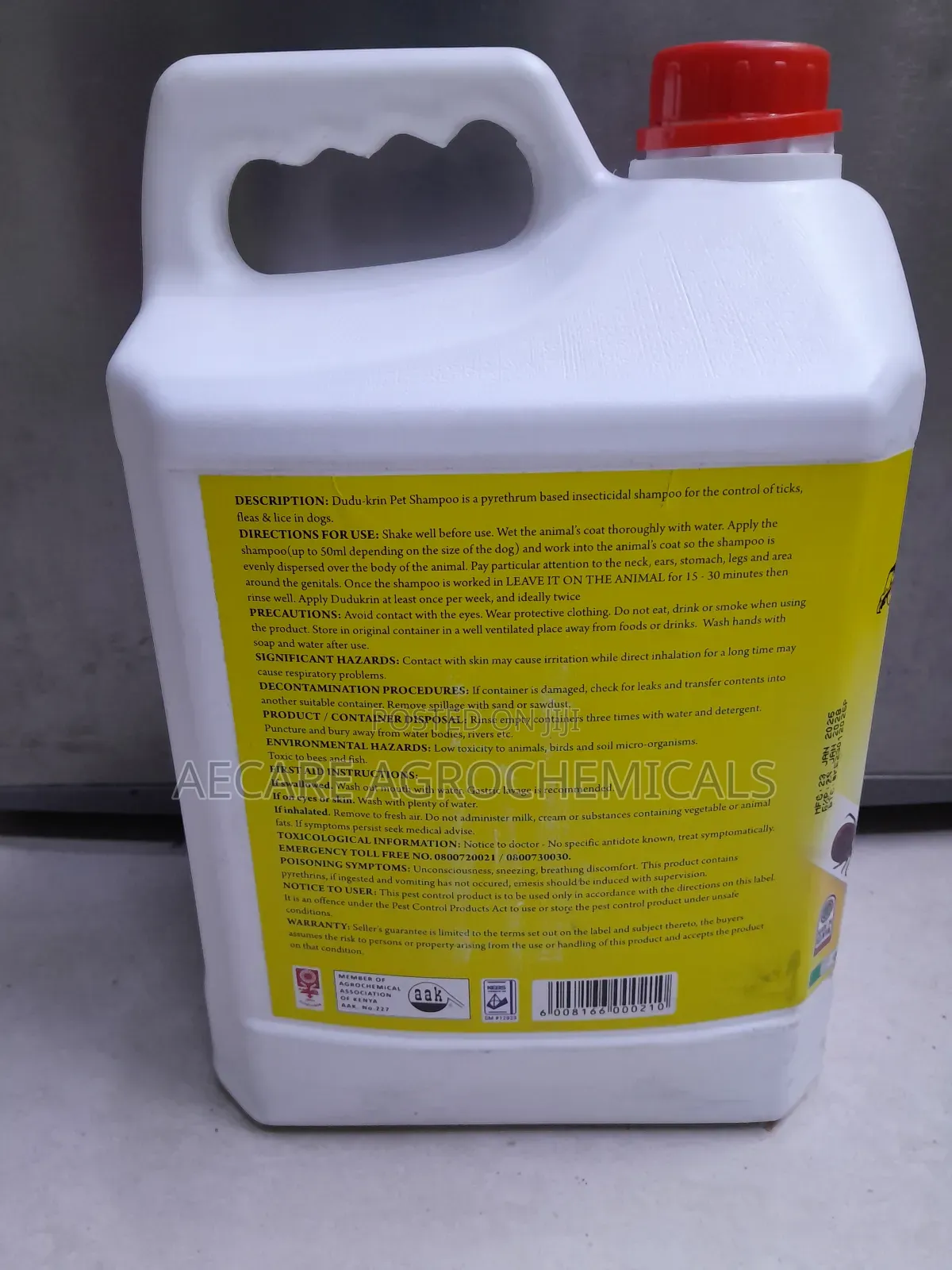 Dudukrin Insecticidal Pet Shampoo 5 Litre